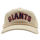 San Francisco Giants Corduroy Deadstock Snapback Hat in off white - Mitchell & Ness - State Of Flux