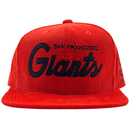 San Francisco Giants Corduroy Snapback Hat in red orange - Mitchell & Ness - State Of Flux