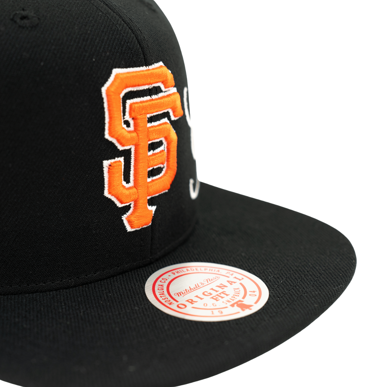 San Francisco Giants Just Don Lux Script Snapback Hat in black - Mitchell & Ness - State Of Flux