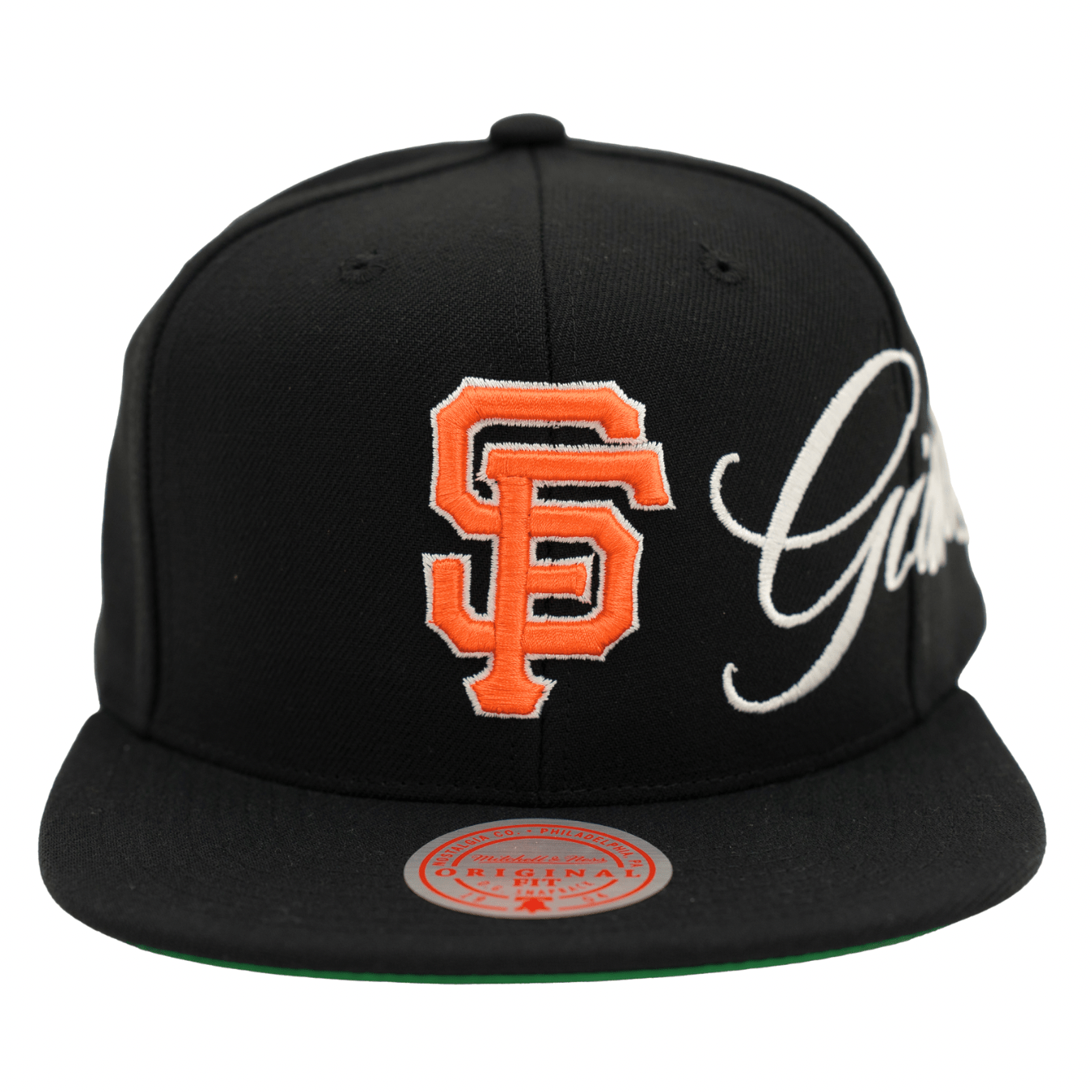 San Francisco Giants Just Don Lux Script Snapback Hat in black