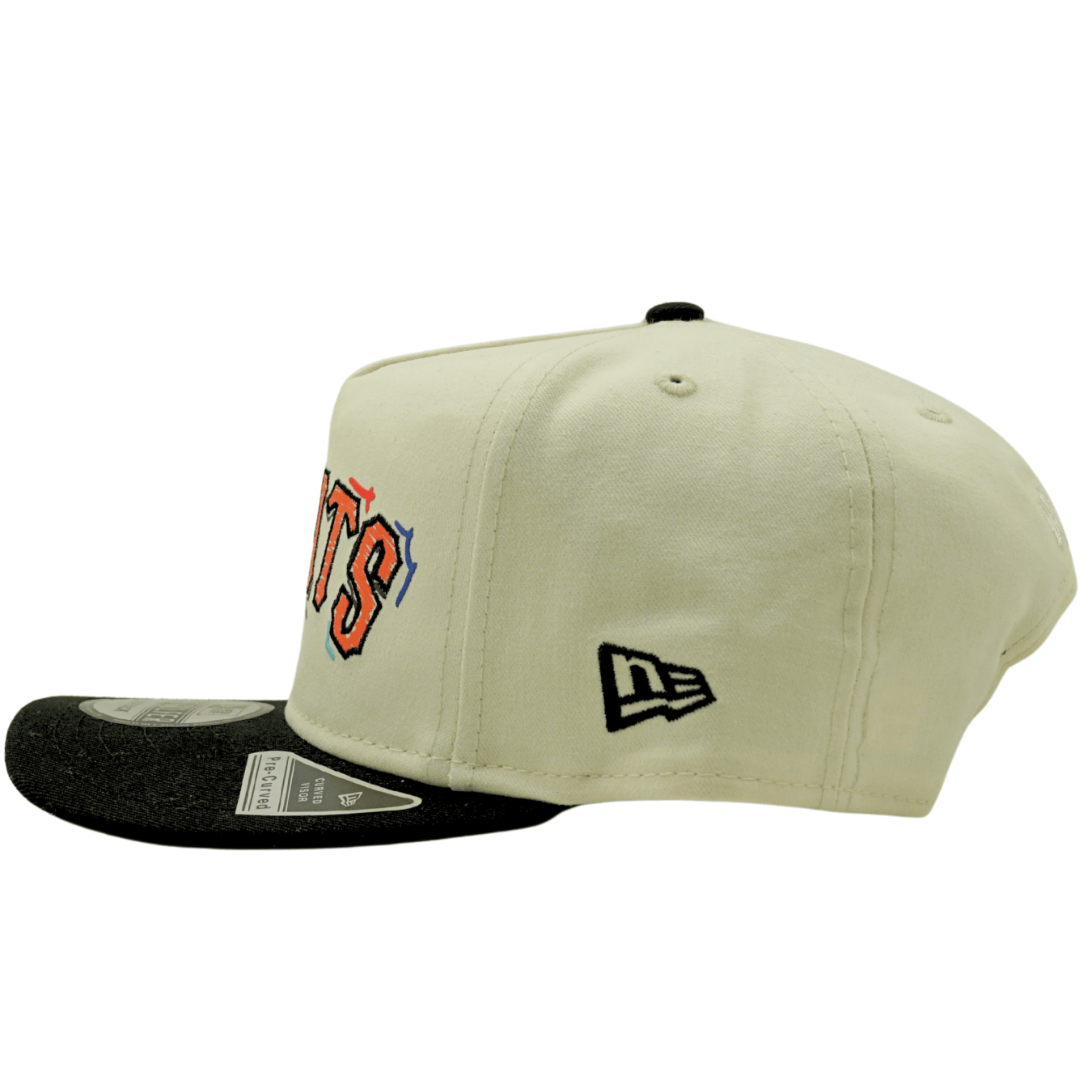 San Francisco Giants Team Scribble Golfer Snapback Hat in chrome white and black - New Era - State Of Flux