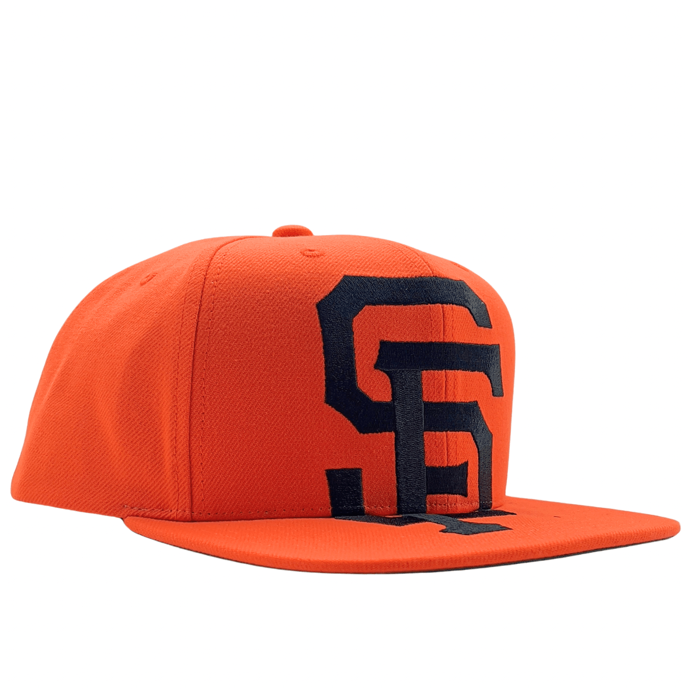 San Francisco Giants XL Logo Snapback Hat in orange - Mitchell & Ness - State Of Flux