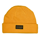 Short Knitted Mantra Beanie in mustard - State Of Flux - State Of Flux