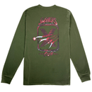 Slashers Club Logo Long - sleeve Tee in army - State Of Flux - State Of Flux