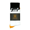 SOF Classic Crew Socks in white and black - State Of Flux - State Of Flux