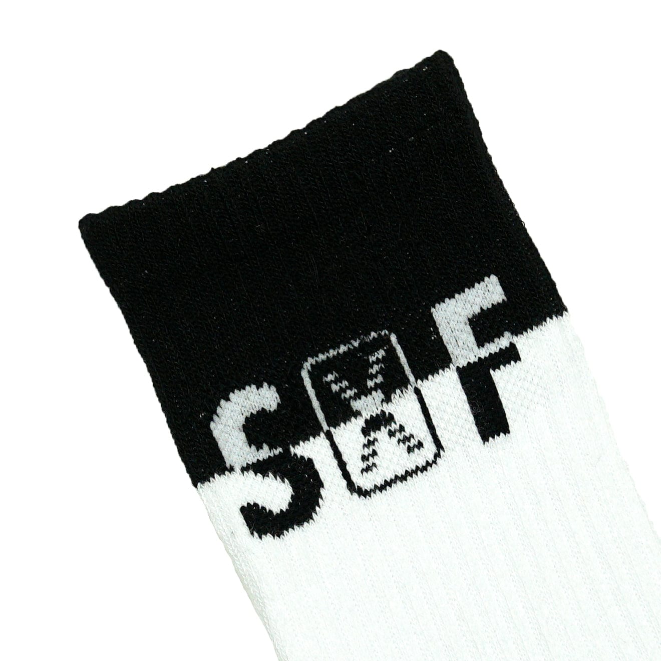 SOF Classic Crew Socks in white and black - State Of Flux - State Of Flux