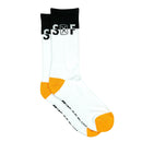 SOF Classic Crew Socks in white and black - State Of Flux - State Of Flux