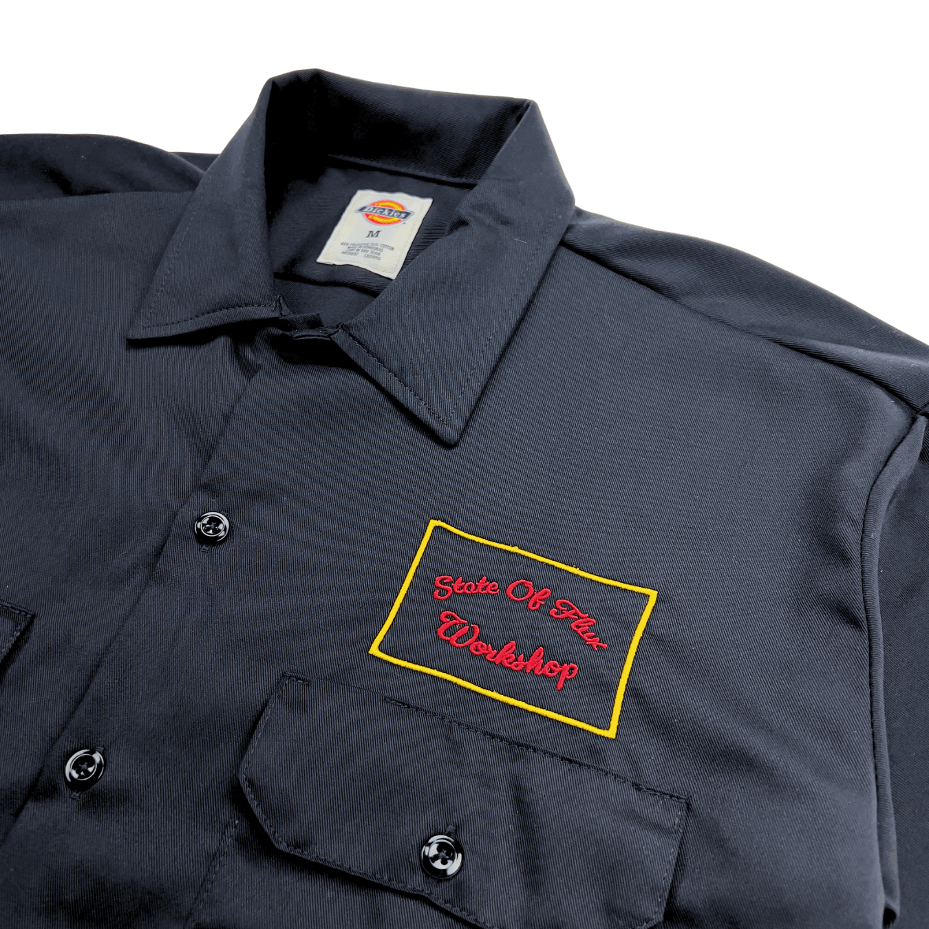 State Of Flux Workshop Dickies Shirt in black