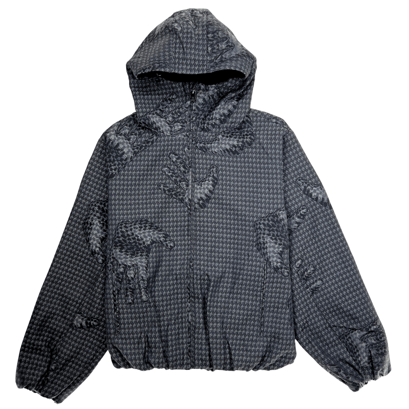 Tariq Trapped Jacket in obsidian black