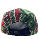 Verla 5 - Panel Hat in bud green and crimson - State Of Flux - State Of Flux