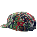 Verla 5 - Panel Hat in bud green and crimson - State Of Flux - State Of Flux