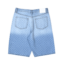 Zella Monogram Denim Shorts in mid blue - Daily Paper - State Of Flux