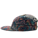 Zippered Surrealism 5 - Panel Hat in white and mint - State Of Flux - State Of Flux