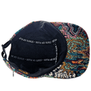 Zippered Surrealism 5 - Panel Hat in white and mint - State Of Flux - State Of Flux