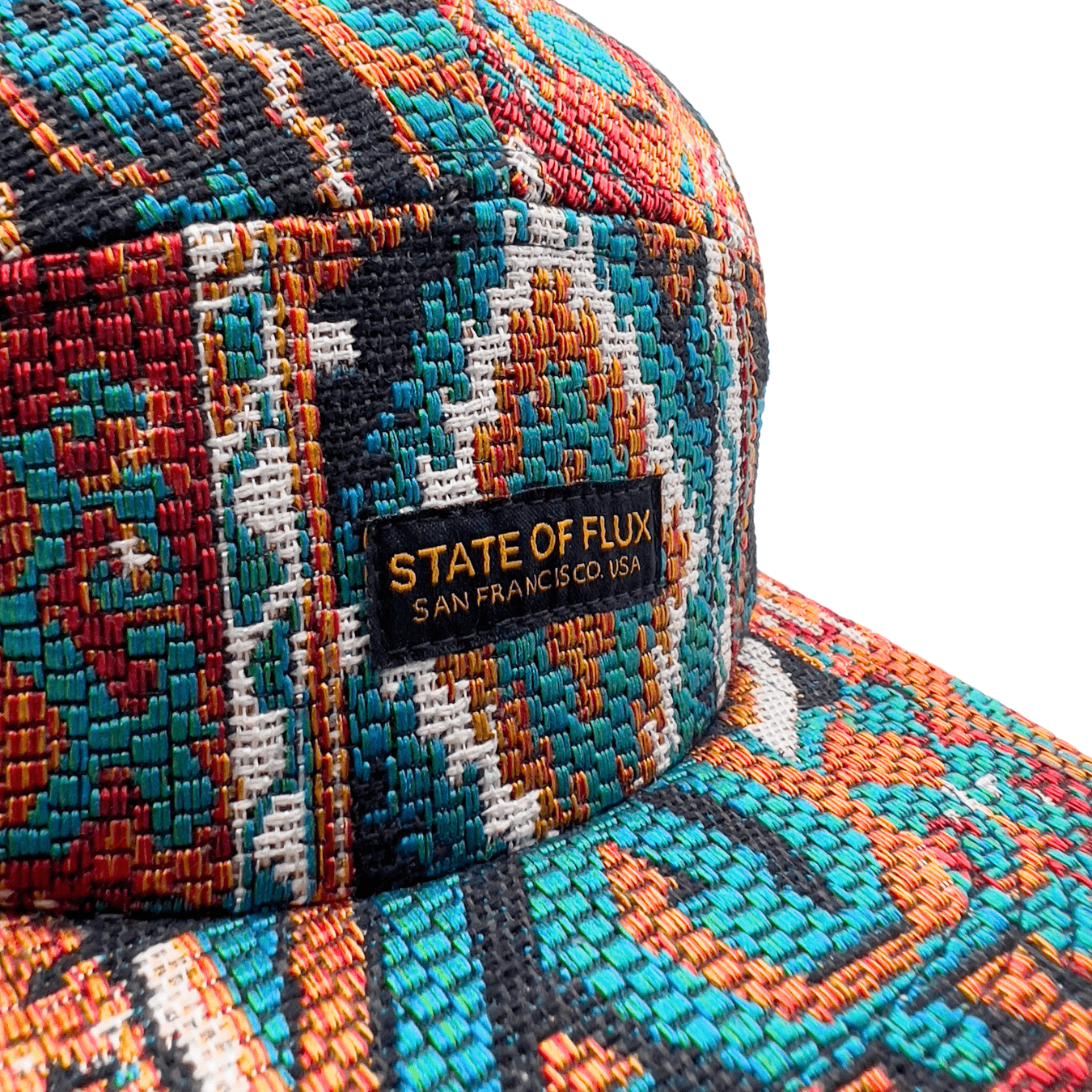 Zippered Verla 5-Panel Hat in multi