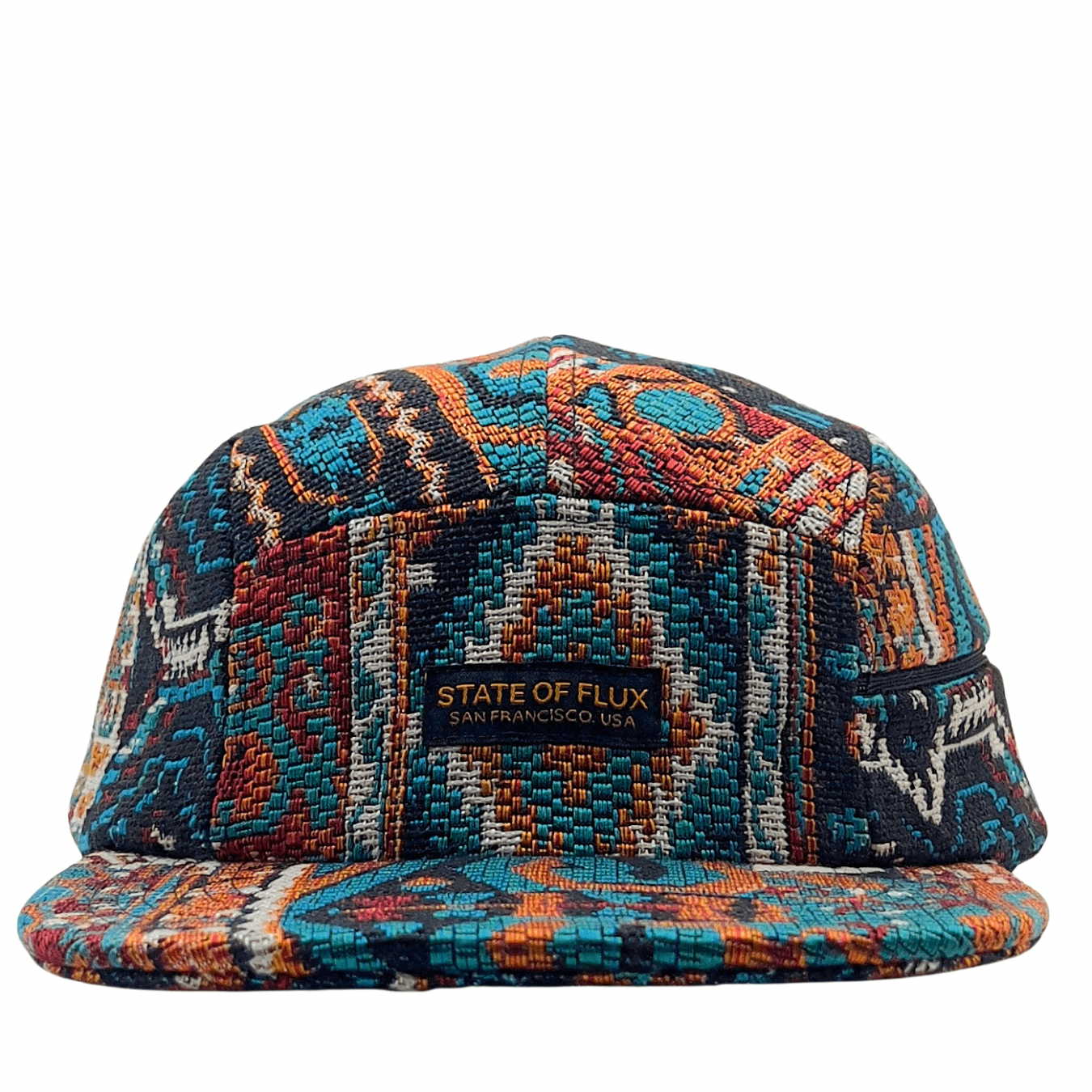 Zippered Verla 5-Panel Hat in multi